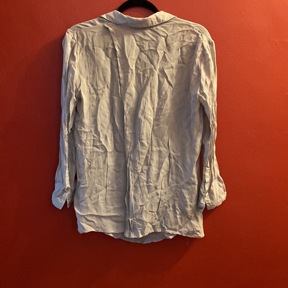 Gray Helmut Lang Open Back Grey Top. Size Small - image 2